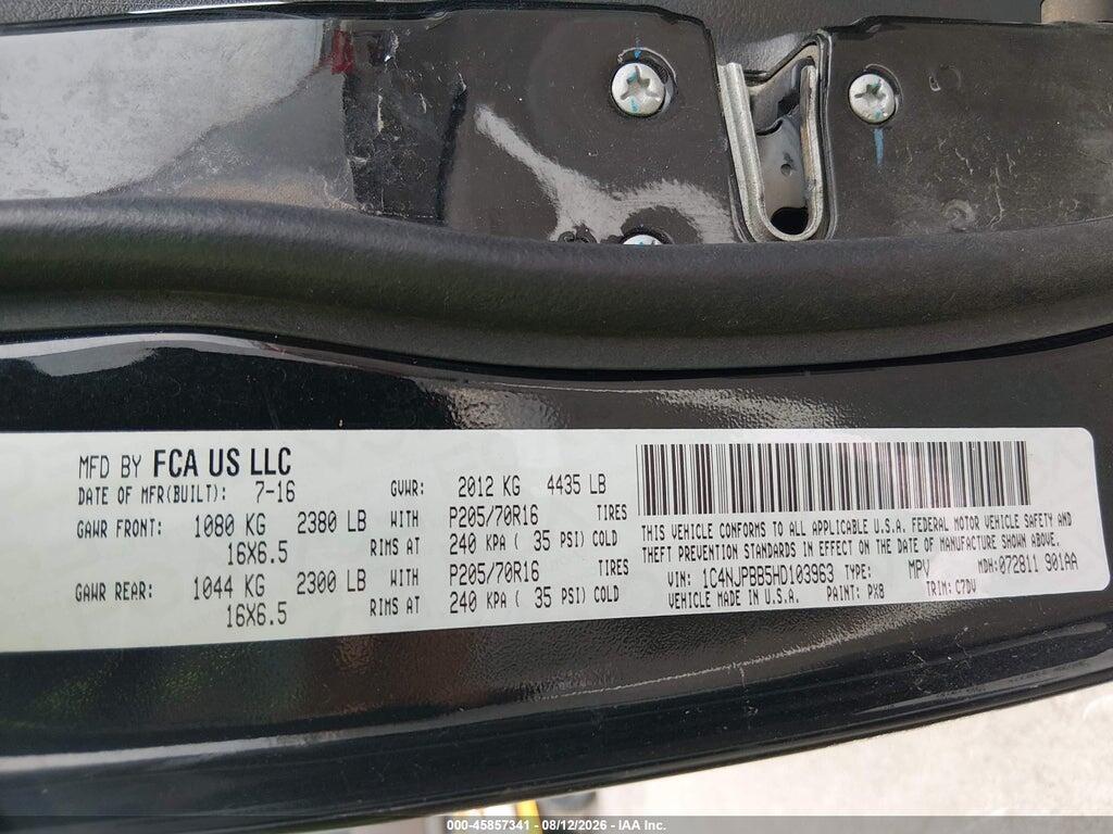 1C4NJPBB5HD103963 2017 JEEP PATRIOT photo no. 9