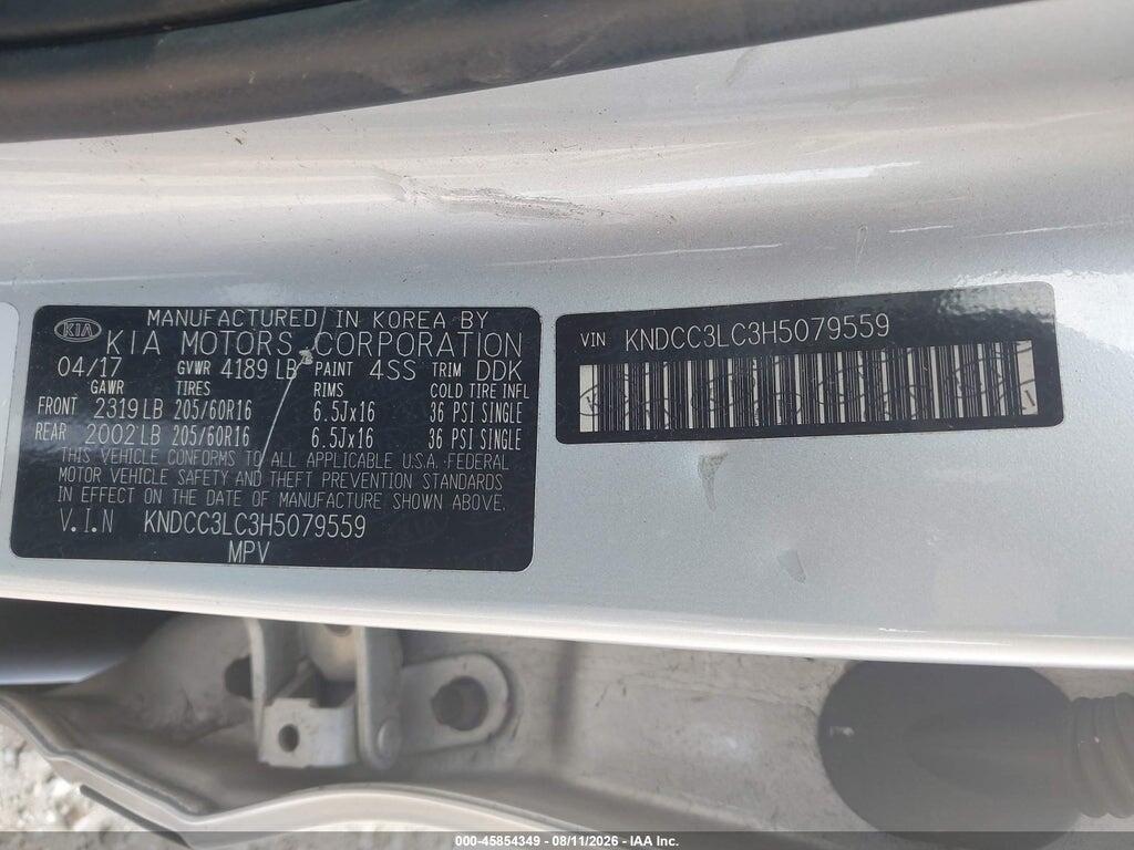 KNDCC3LC3H5079559 2017 KIA NIRO photo no. 9