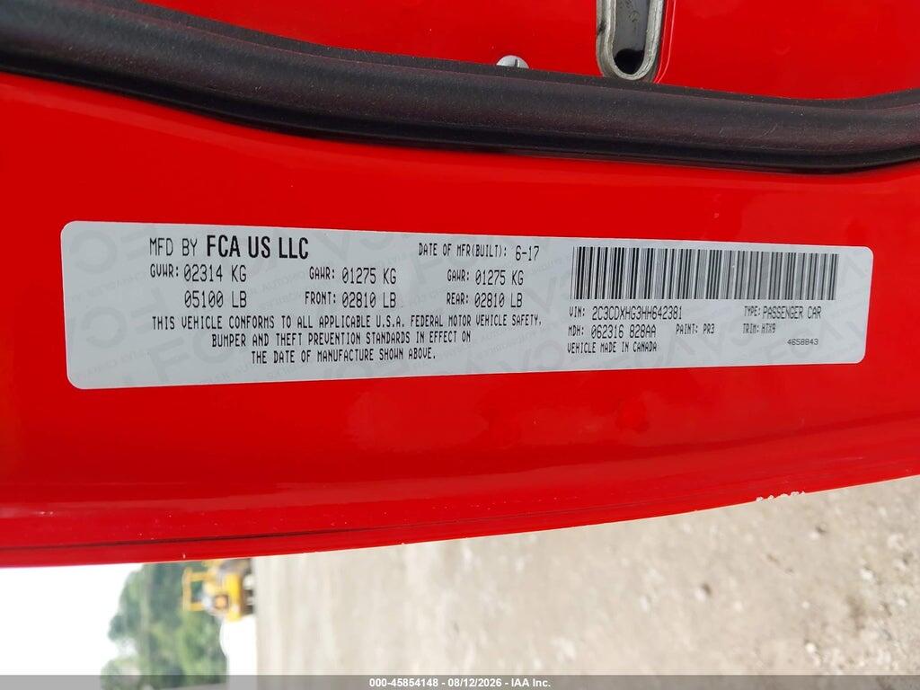 2C3CDXHG3HH642381 2017 DODGE CHARGER photo no. 9