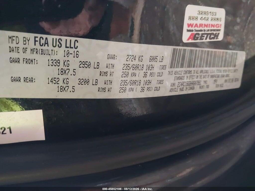 2C4RC1BG8HR607991 2017 CHRYSLER PACIFICA photo no. 9