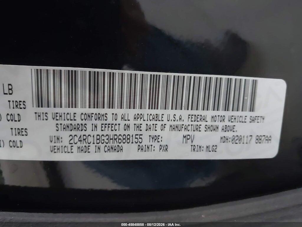 2C4RC1BG3HR688155 2017 CHRYSLER PACIFICA photo no. 9