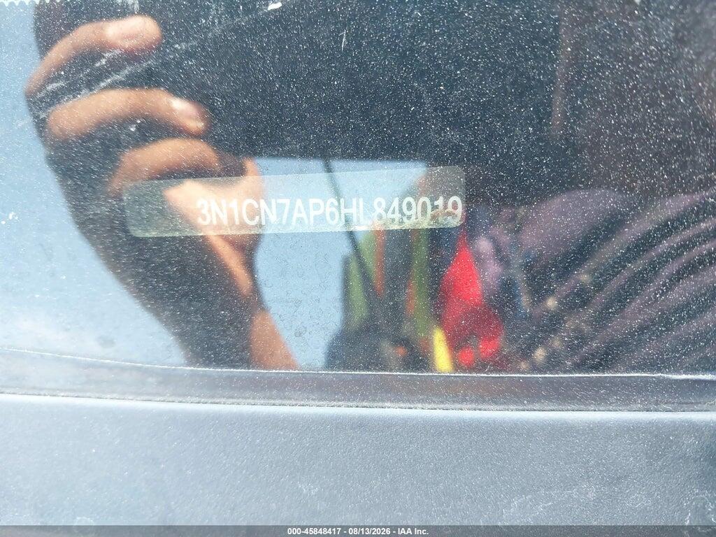 3N1CN7AP6HL849019 2017 NISSAN VERSA photo no. 9