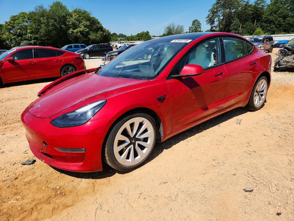 5YJ3E1EB2NF179794 2022 TESLA MODEL 3 photo no. 1