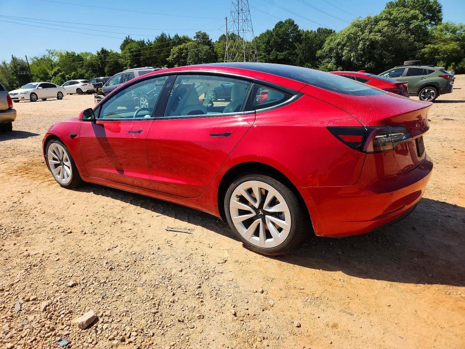 5YJ3E1EB2NF179794 2022 TESLA MODEL 3 photo no. 2