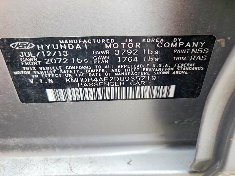 2013 HYUNDAI ELANTRA GLS — Фото 12 из 12
