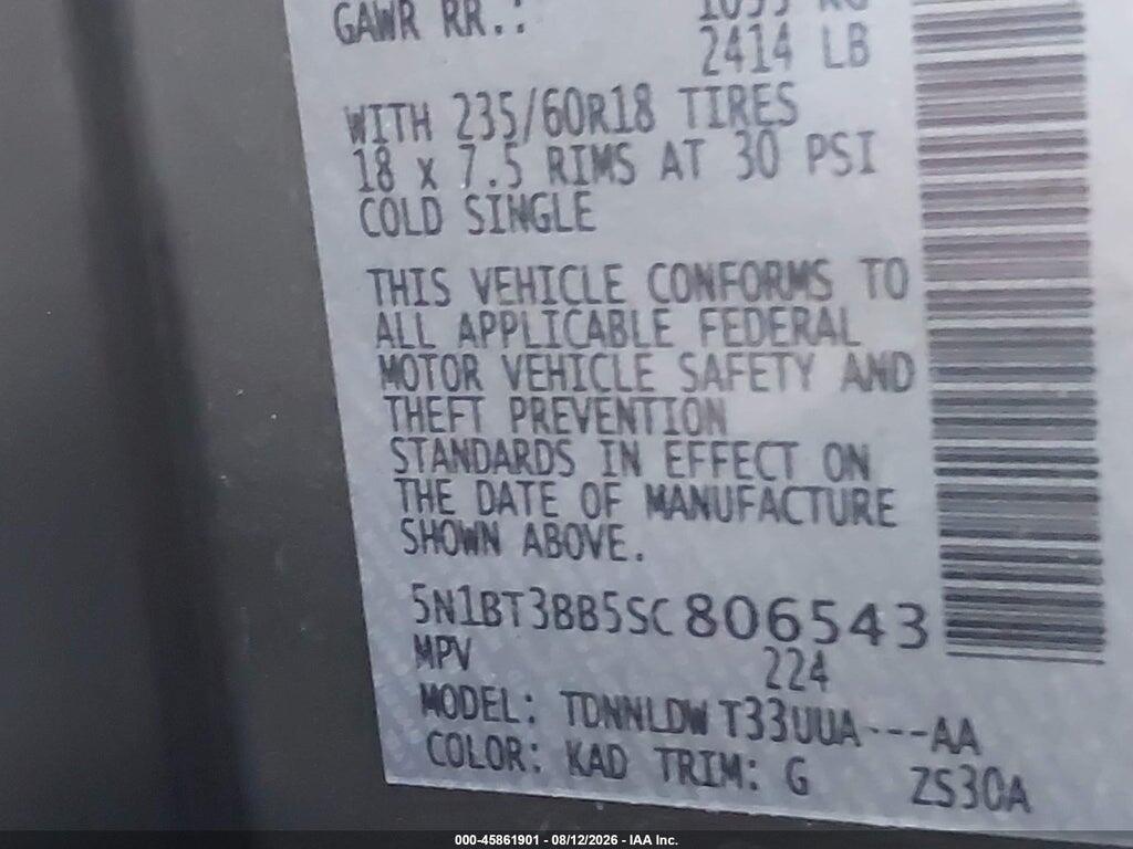 5N1BT3BB5SC806543 2025 NISSAN ROGUE photo no. 9