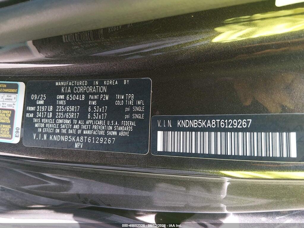 KNDNB5KA8T6129267 2026 KIA CARNIVAL MPV HYBRID photo no. 9