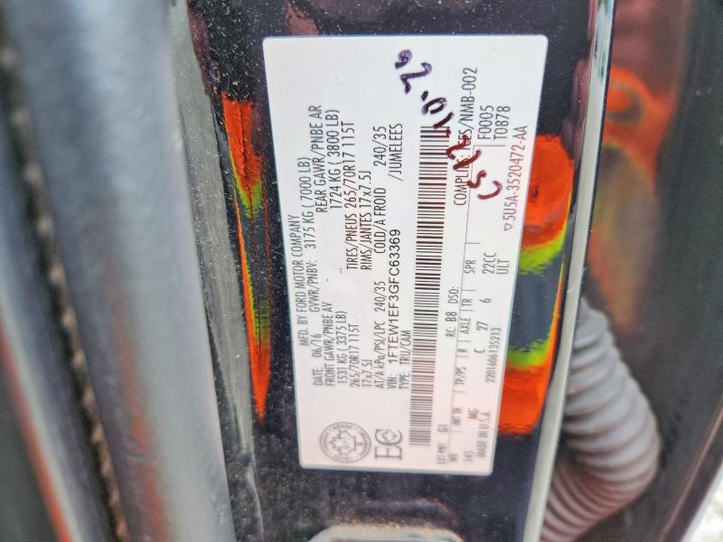 1FTEW1EF3GFC63369 2016 FORD F150 photo no. 12