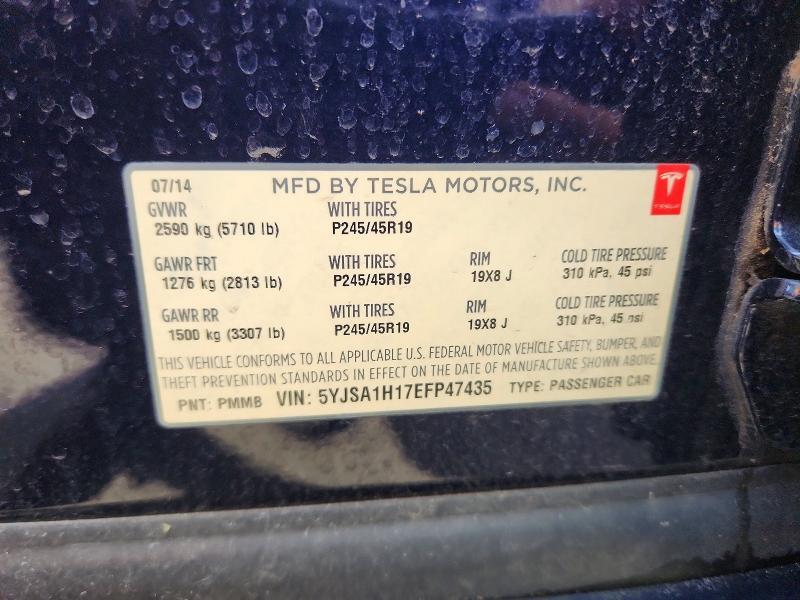 2014 TESLA MODEL S — Фото 12 из 12