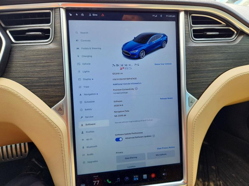2014 TESLA MODEL S — Фото 9 из 12