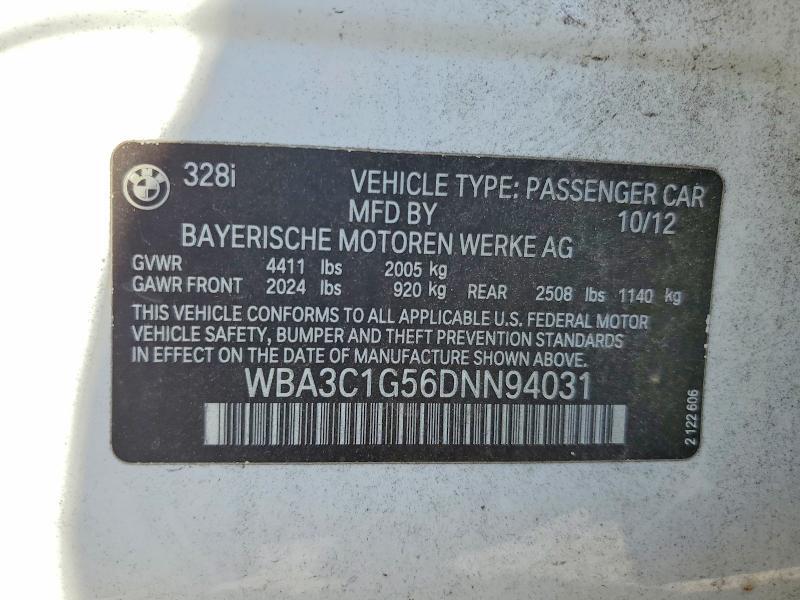 WBA3C1G56DNN94031 2013 BMW 328 photo no. 12