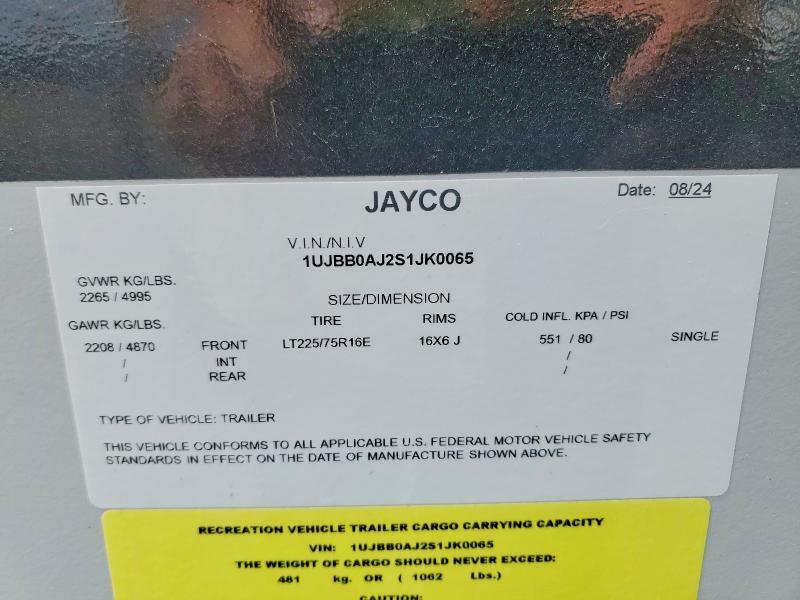 2025 JAYCO JAY FEATHER MICRO CAMPER — Фото 10 из 10