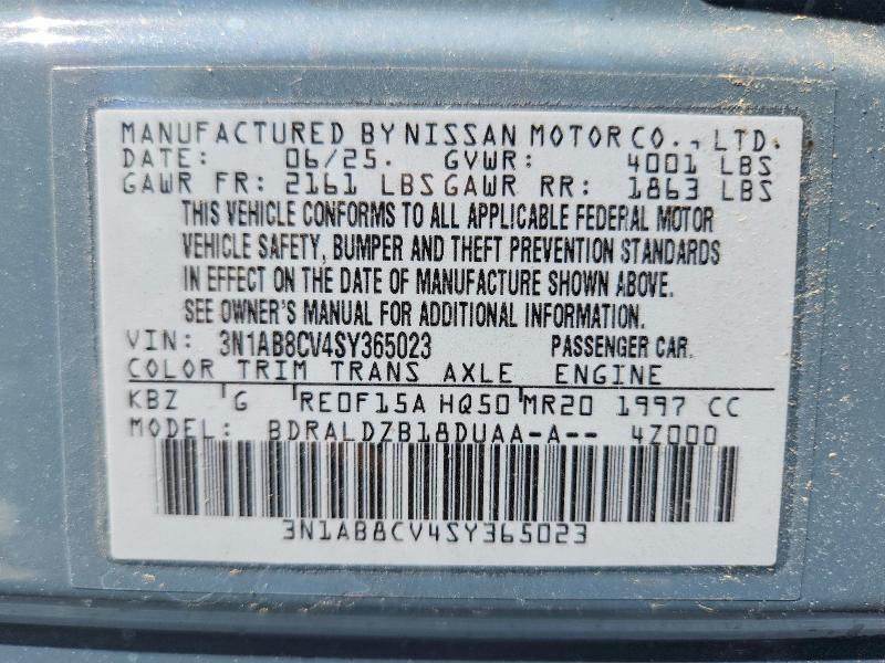 2025 NISSAN SENTRA SV — Фото 13 из 13