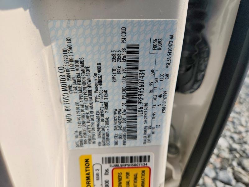 1LN6L9RP9H5607434 2017 LINCOLN CONTINENTAL photo no. 12