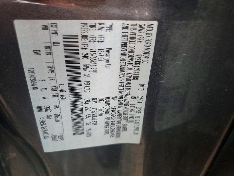 1FADP3F24EL266155 2014 FORD FOCUS photo no. 12