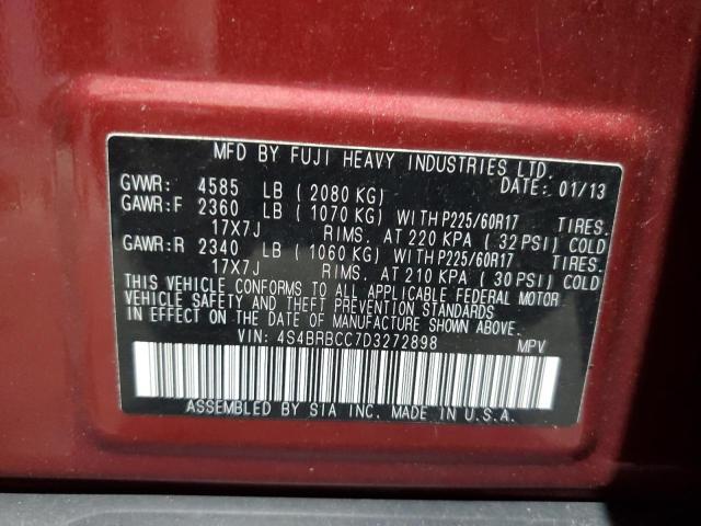 2013 SUBARU OUTBACK 2.5I PREMIUM — Фото 12 из 12