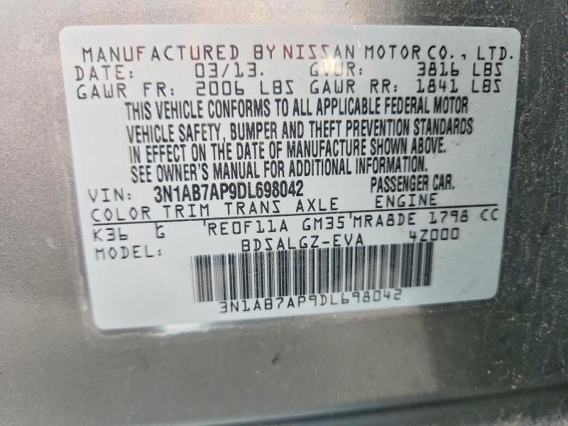 3N1AB7AP9DL698042 2013 NISSAN SENTRA photo no. 12