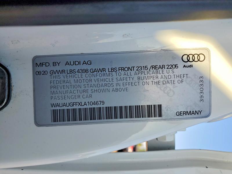 2020 AUDI A3 PREMIUM — Фото 12 из 12