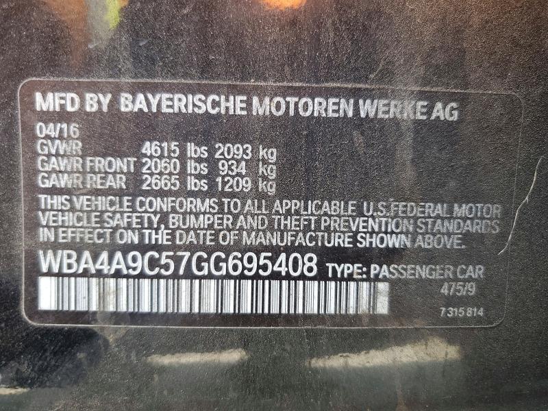 2016 BMW 428 I GRAN COUPE SULEV — Фото 12 из 12