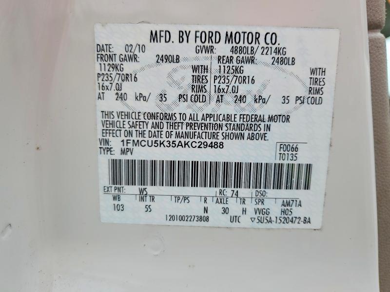 2010 FORD ESCAPE HYBRID — Фото 13 из 13