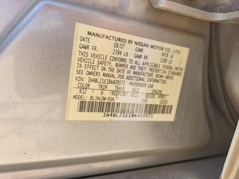 1N4BL21E18N409571 2008 NISSAN ALTIMA photo no. 12