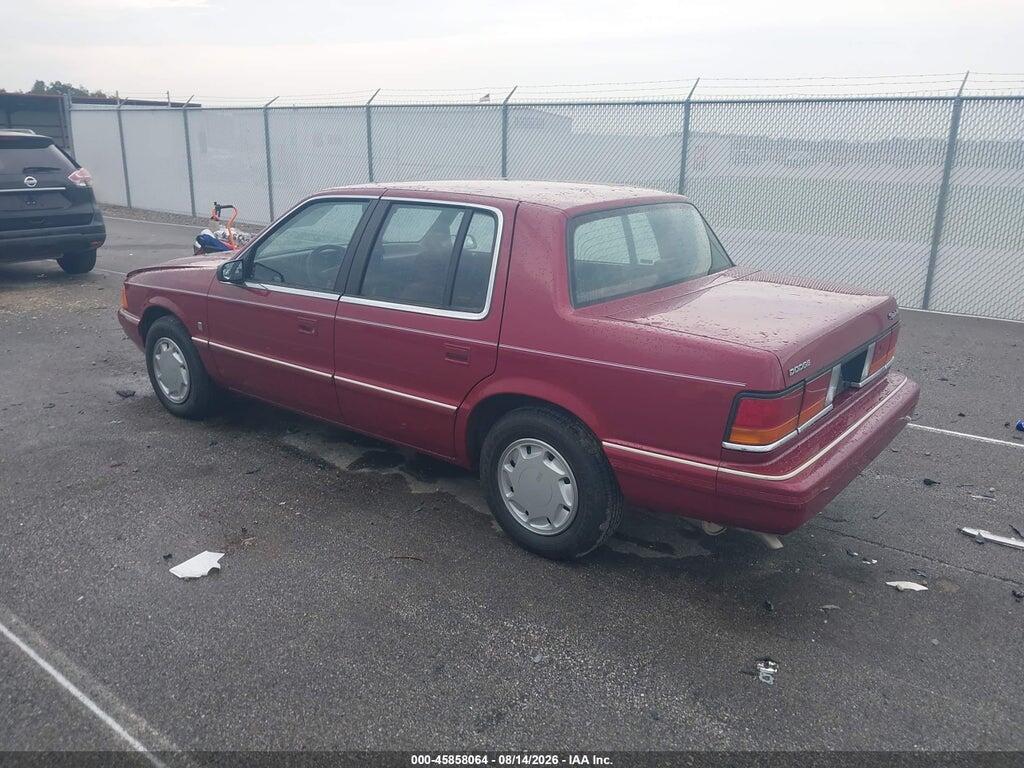 1B3XA4630MF701162 1991 DODGE SPIRIT photo no. 3