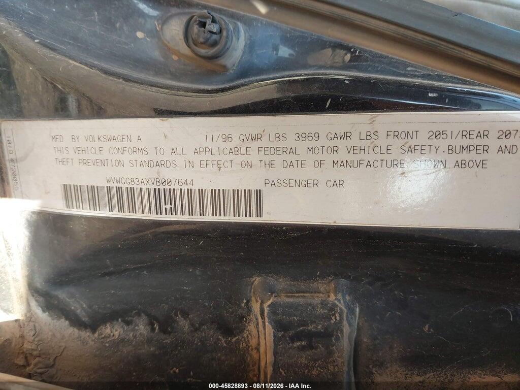 WVWGG83AXVB007644 1997 VOLKSWAGEN PASSAT photo no. 9