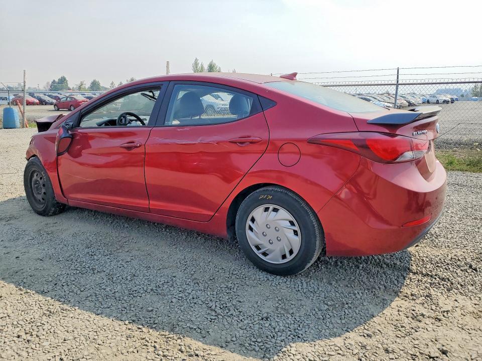 5NPDH4AEXGH687111 2016 HYUNDAI ELANTRA photo no. 2