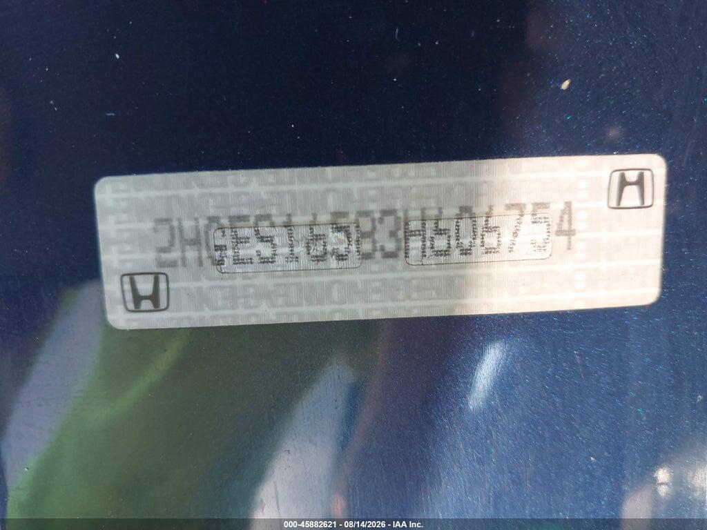 2HGES16583H606754 2003 HONDA CIVIC photo no. 9