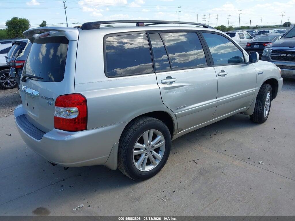 JTEDW21A760010774 2006 TOYOTA HIGHLANDER HYBRID photo no. 4