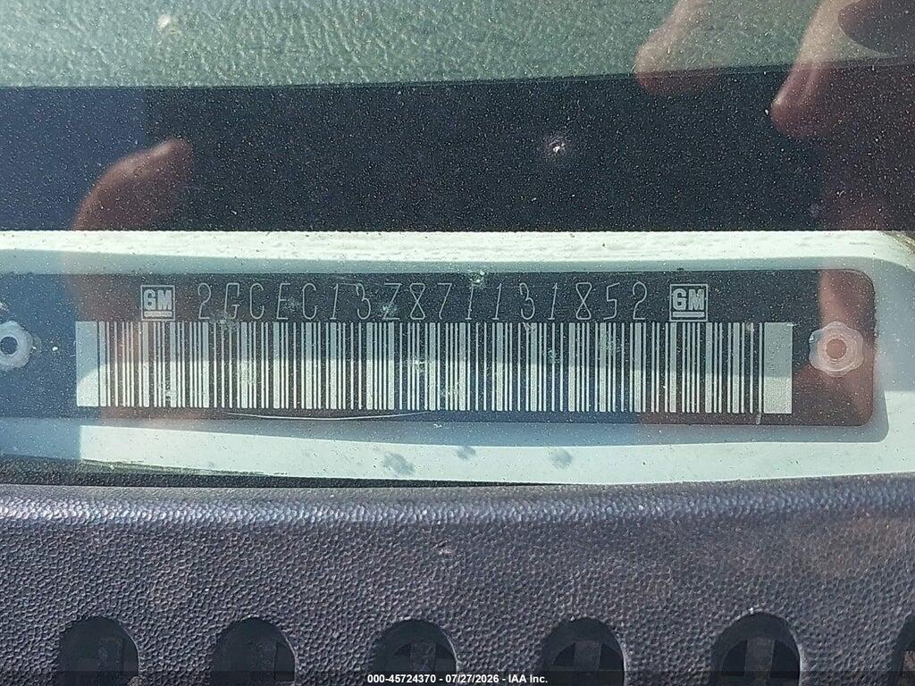 2GCEC13Z871131852 2007 CHEVROLET SILVERADO 1500 CLASSIC photo no. 9