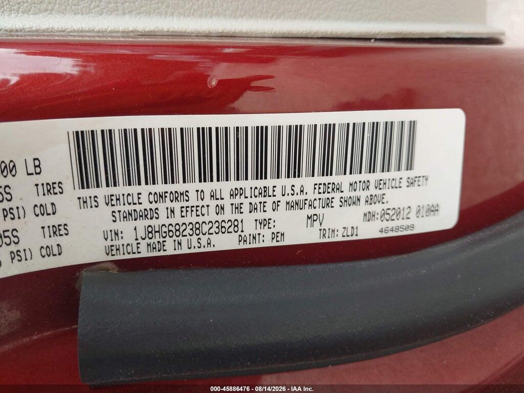 1J8HG68238C236281 2008 JEEP COMMANDER photo no. 9