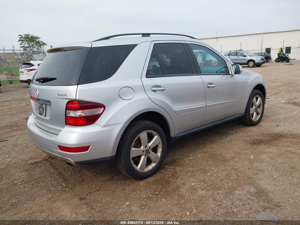 4JGBB86E59A529192 2009 MERCEDES-BENZ ML 350 photo no. 4