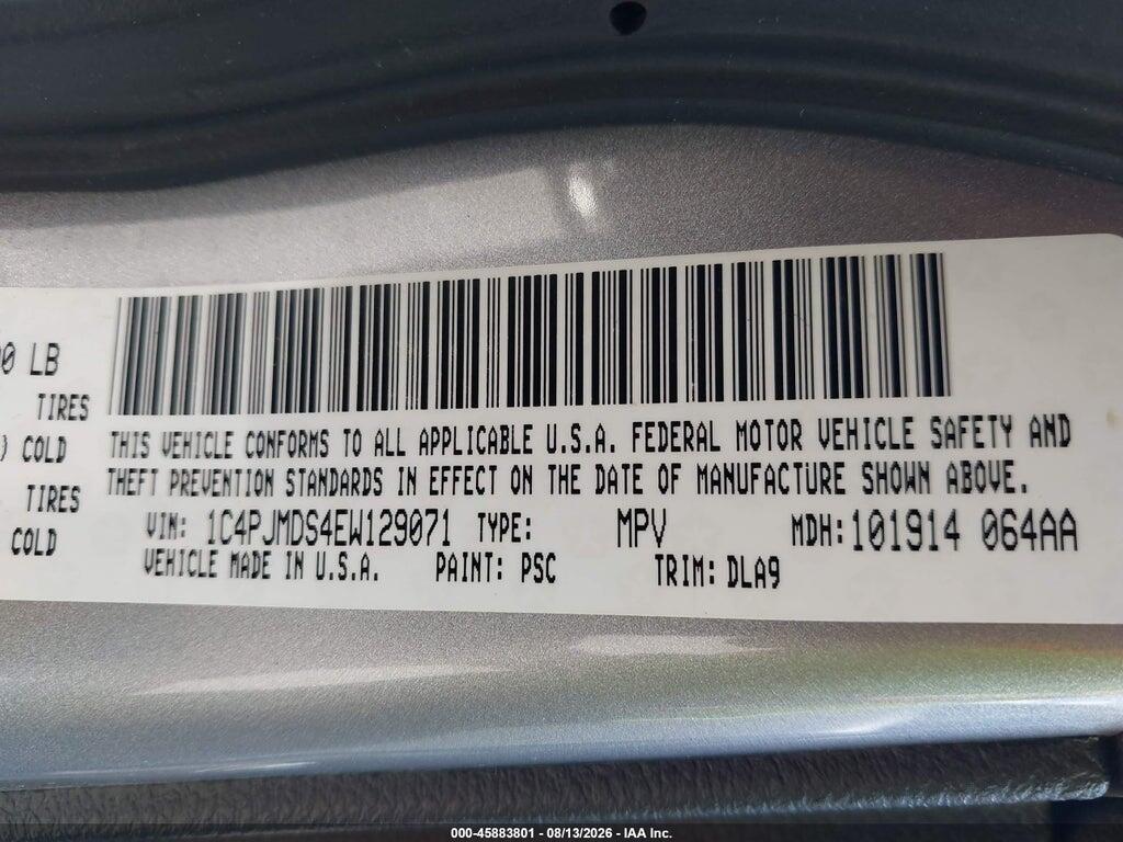 1C4PJMDS4EW129071 2014 JEEP CHEROKEE photo no. 9