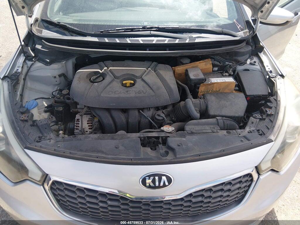 KNAFK4A60G5521647 2016 KIA FORTE photo no. 10