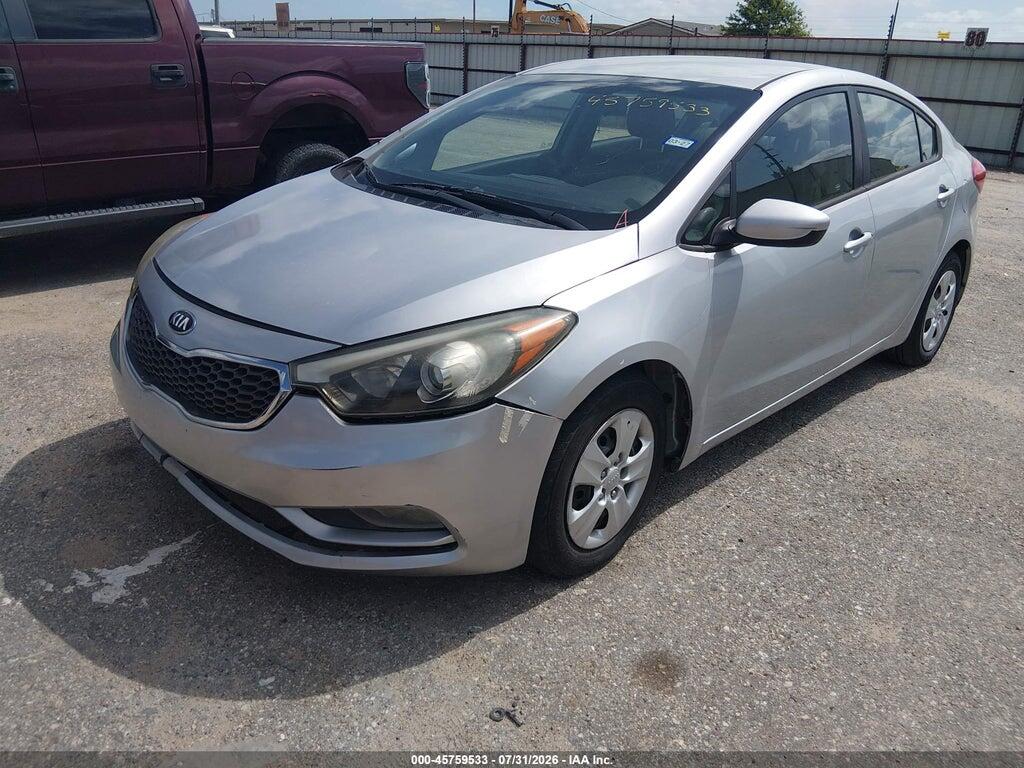 KNAFK4A60G5521647 2016 KIA FORTE photo no. 2