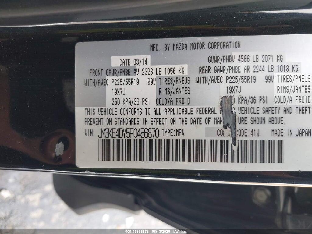 JM3KE4DY5F0456870 2015 MAZDA CX-5 photo no. 9