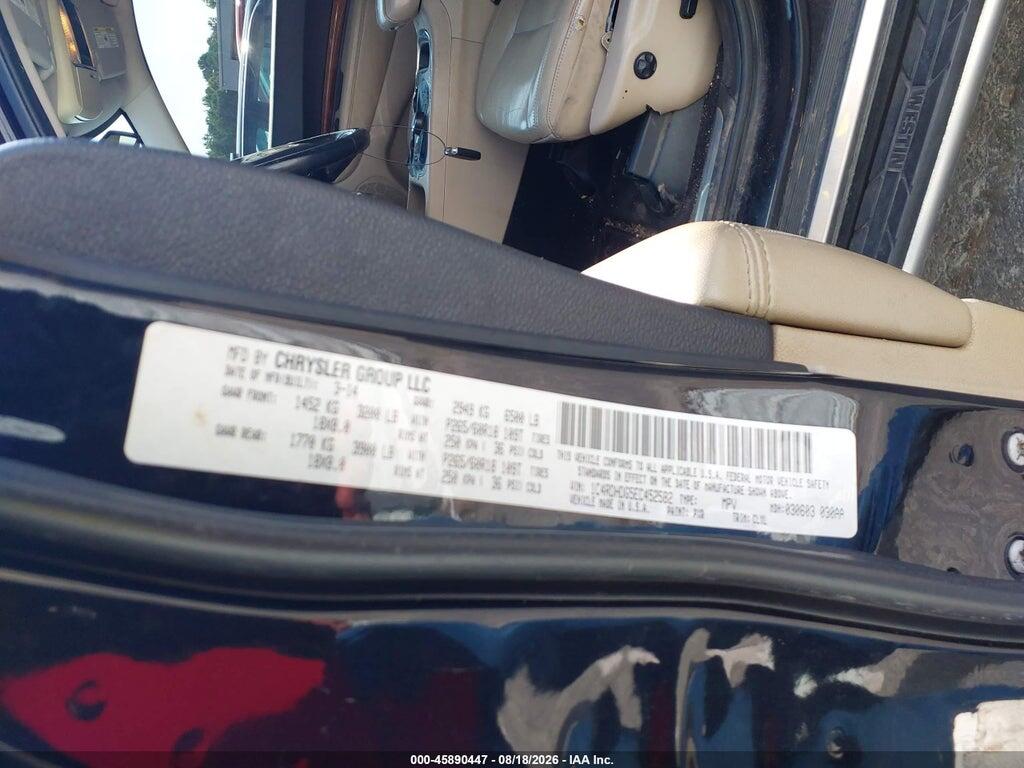 1C4RDHDG5EC452582 2014 DODGE DURANGO photo no. 9