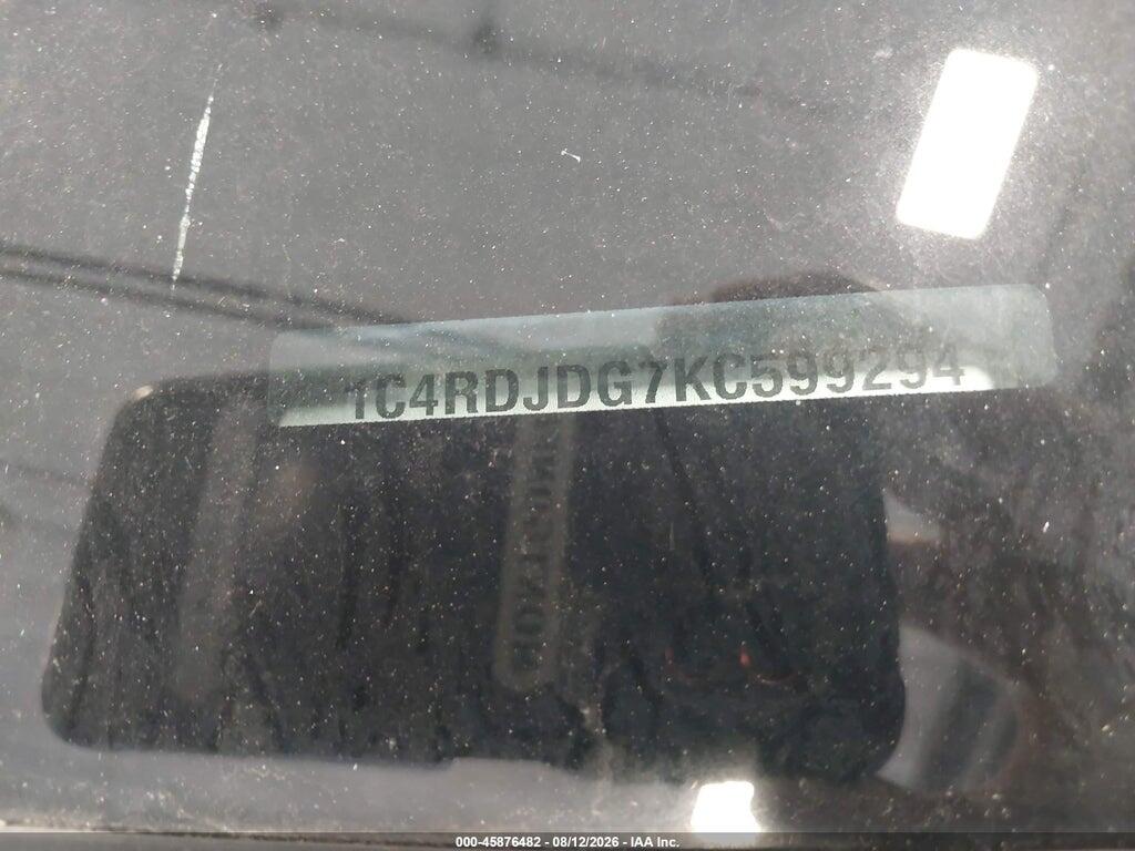 1C4RDJDG7KC599294 2019 DODGE DURANGO photo no. 9