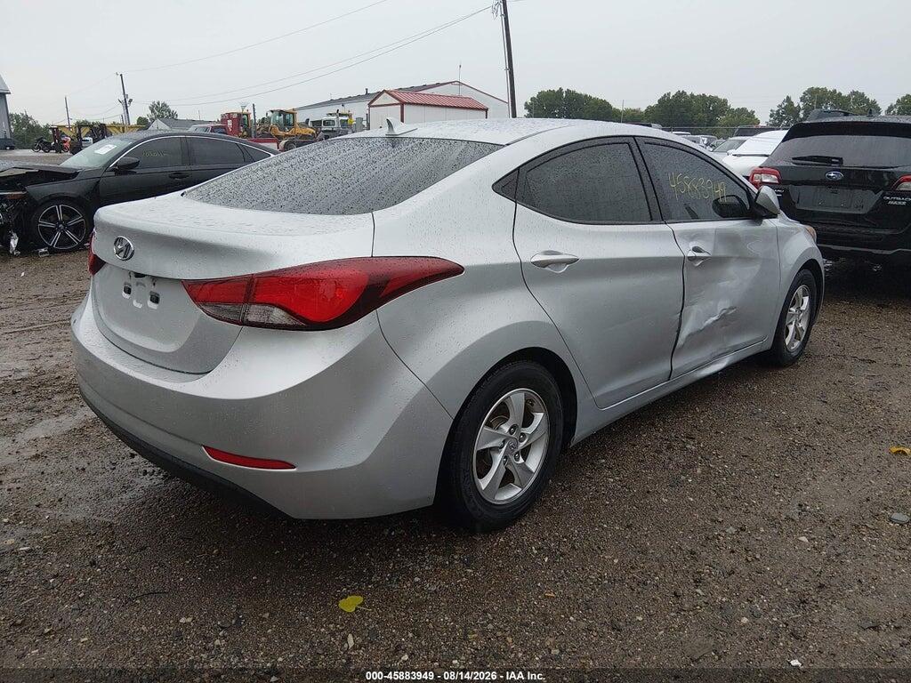 5NPDH4AEXEH506456 2014 HYUNDAI ELANTRA photo no. 4