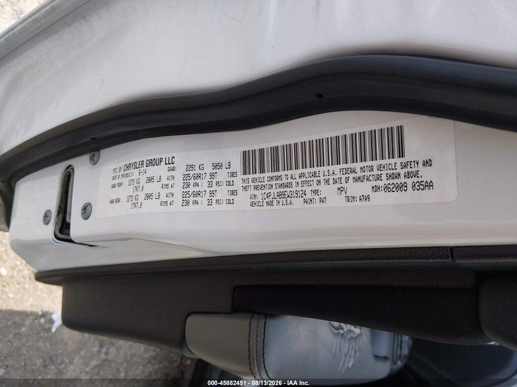 1C4PJLAB9EW319124 2014 JEEP CHEROKEE photo no. 9