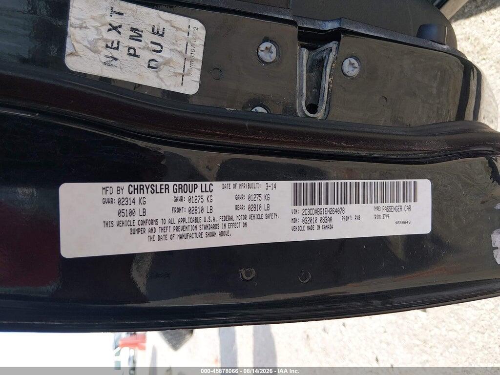 2C3CDXBG1EH264078 2014 DODGE CHARGER photo no. 9