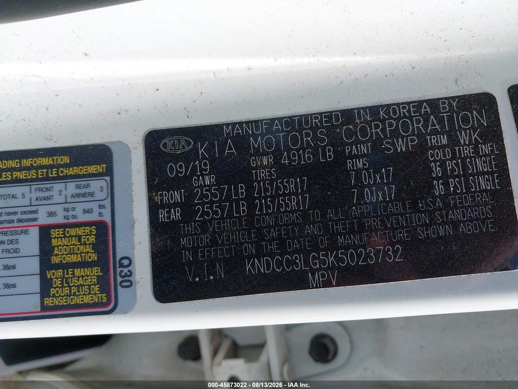 KNDCC3LG5K5023732 2019 KIA NIRO EV photo no. 9