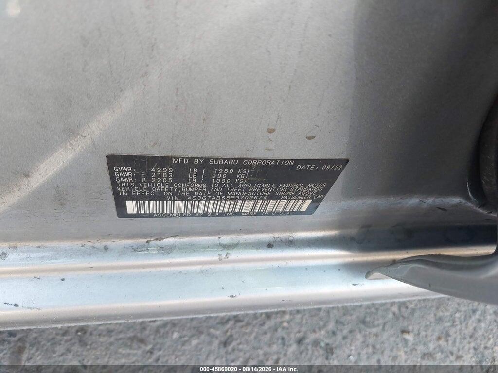 JF2GTANC1KH335286 2019 SUBARU CROSSTREK photo no. 9