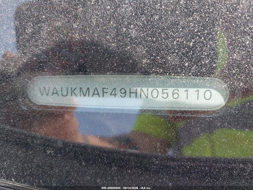WAUKMAF49HN056110 2017 AUDI A4 photo no. 9
