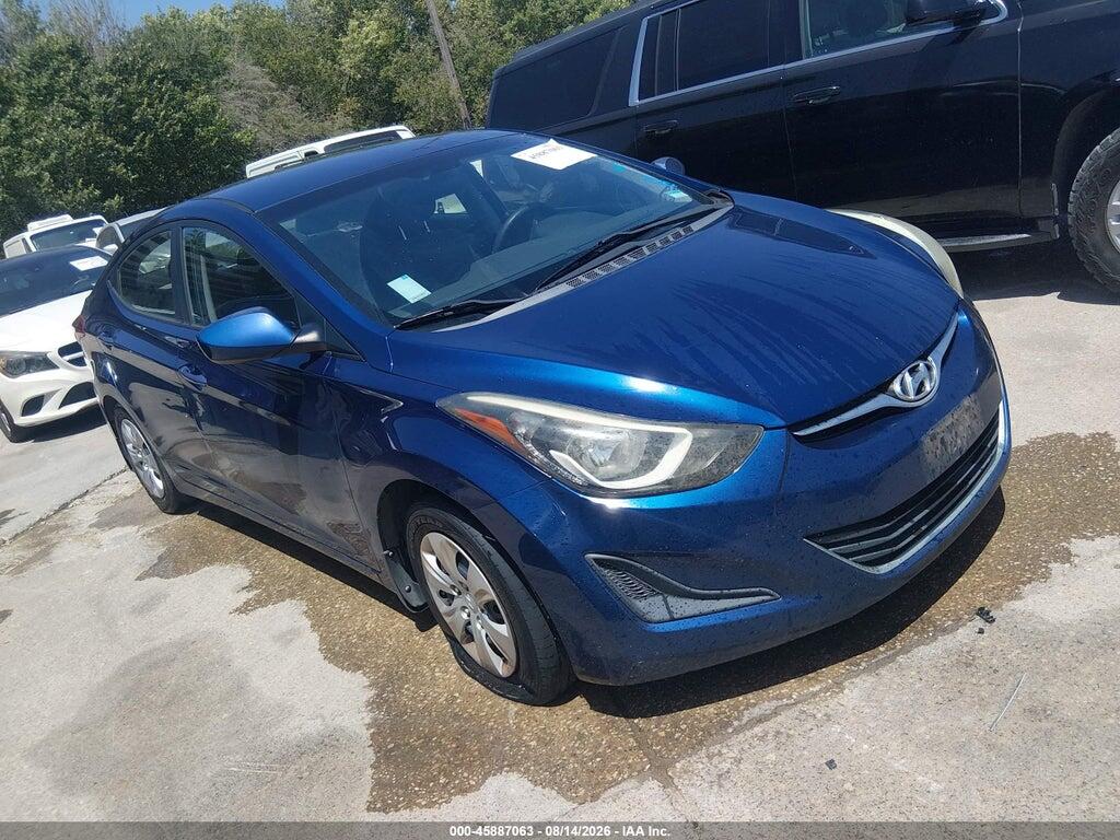 5NPDH4AEXGH774622 2016 HYUNDAI ELANTRA photo no. 1