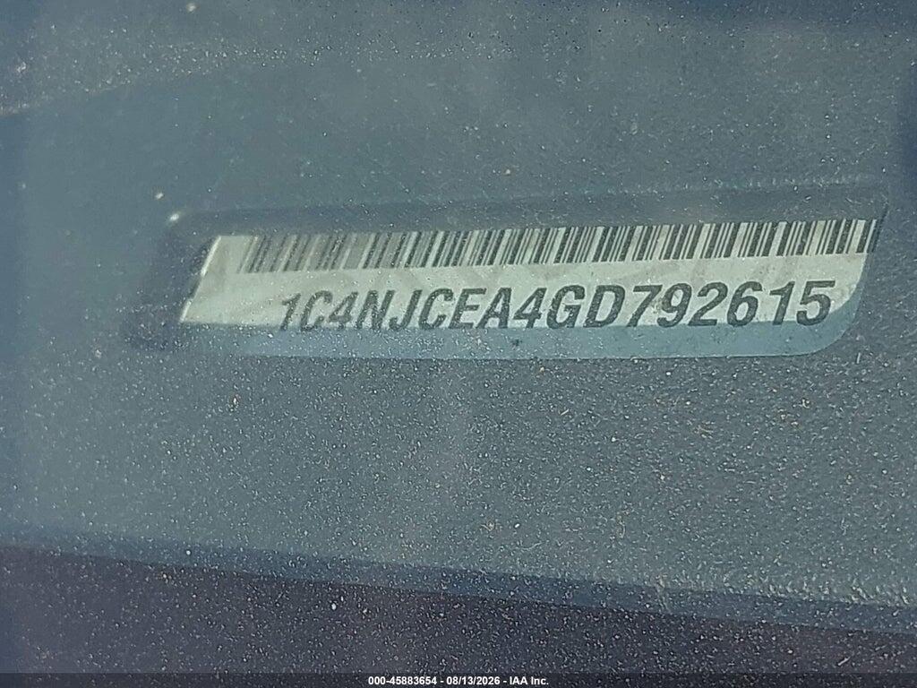 1C4NJCEA4GD792615 2016 JEEP COMPASS photo no. 9