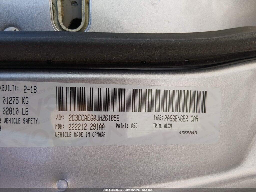 2C3CCAEG0JH261856 2018 CHRYSLER 300 photo no. 9