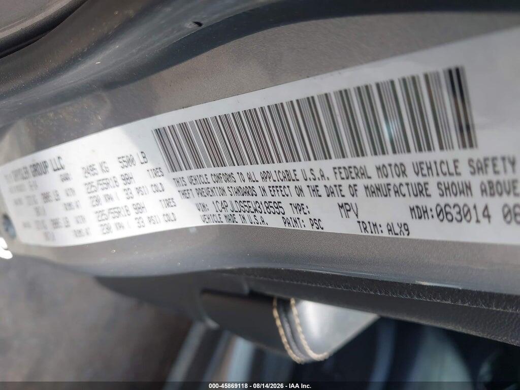 1C4PJLDS5EW318595 2014 JEEP CHEROKEE photo no. 9