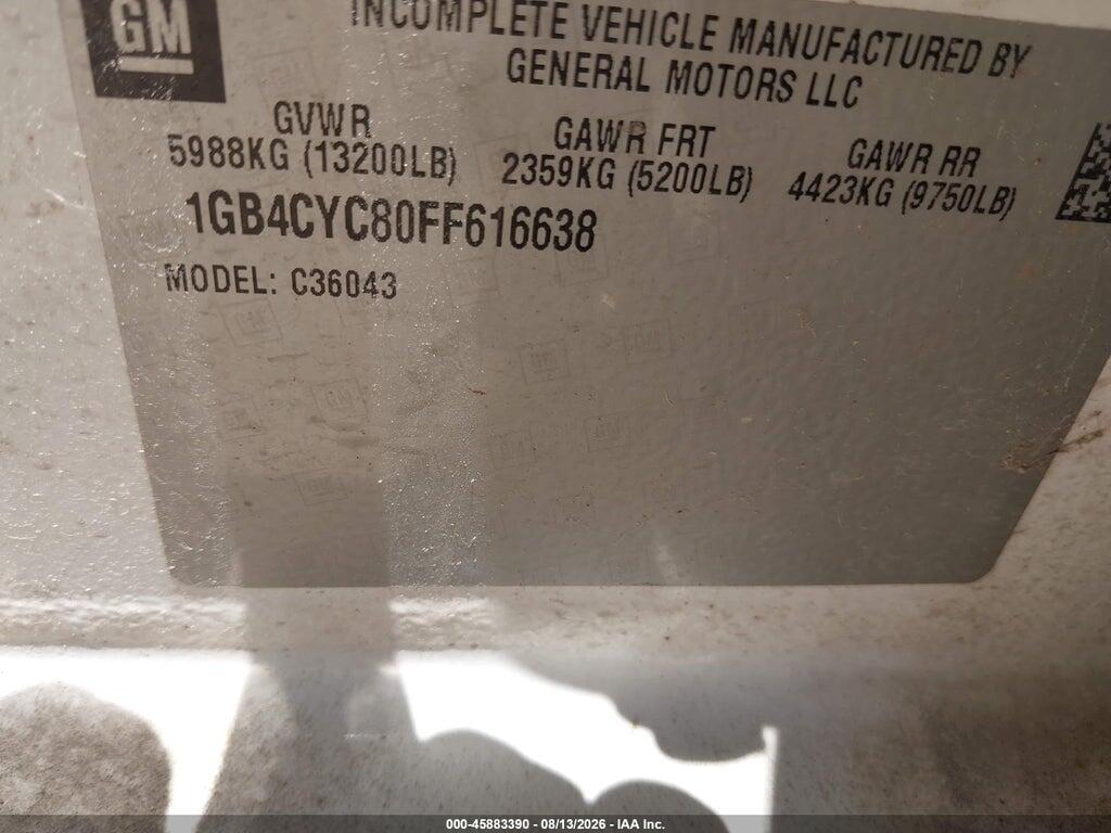 1GB4CYC80FF616638 2015 CHEVROLET SILVERADO 3500HD CHASSIS photo no. 8